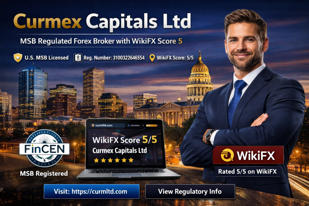 Curmex Capitals Ltd MSB regulated forex broker with WikiFX score 5 Denver Colorado official website curmltd.com
